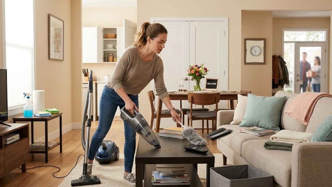Quick House Cleaning Before Guests